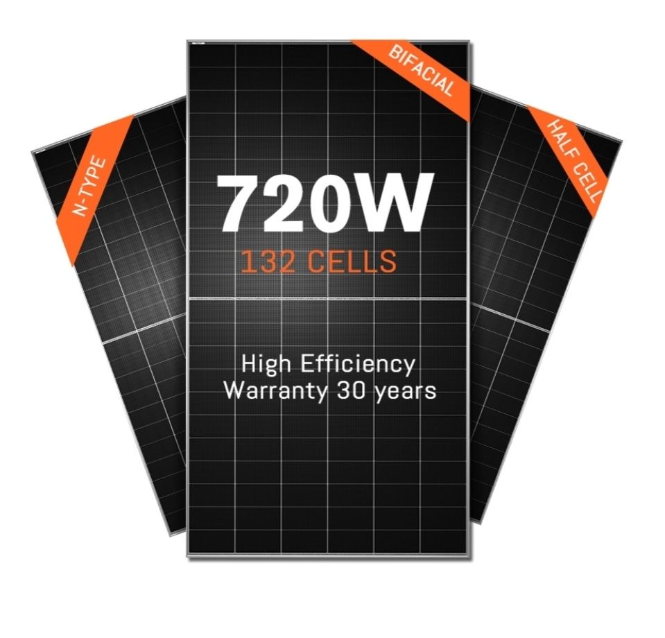 Paineis Fotovoltaicos 720W - Bifacial - NOVOS