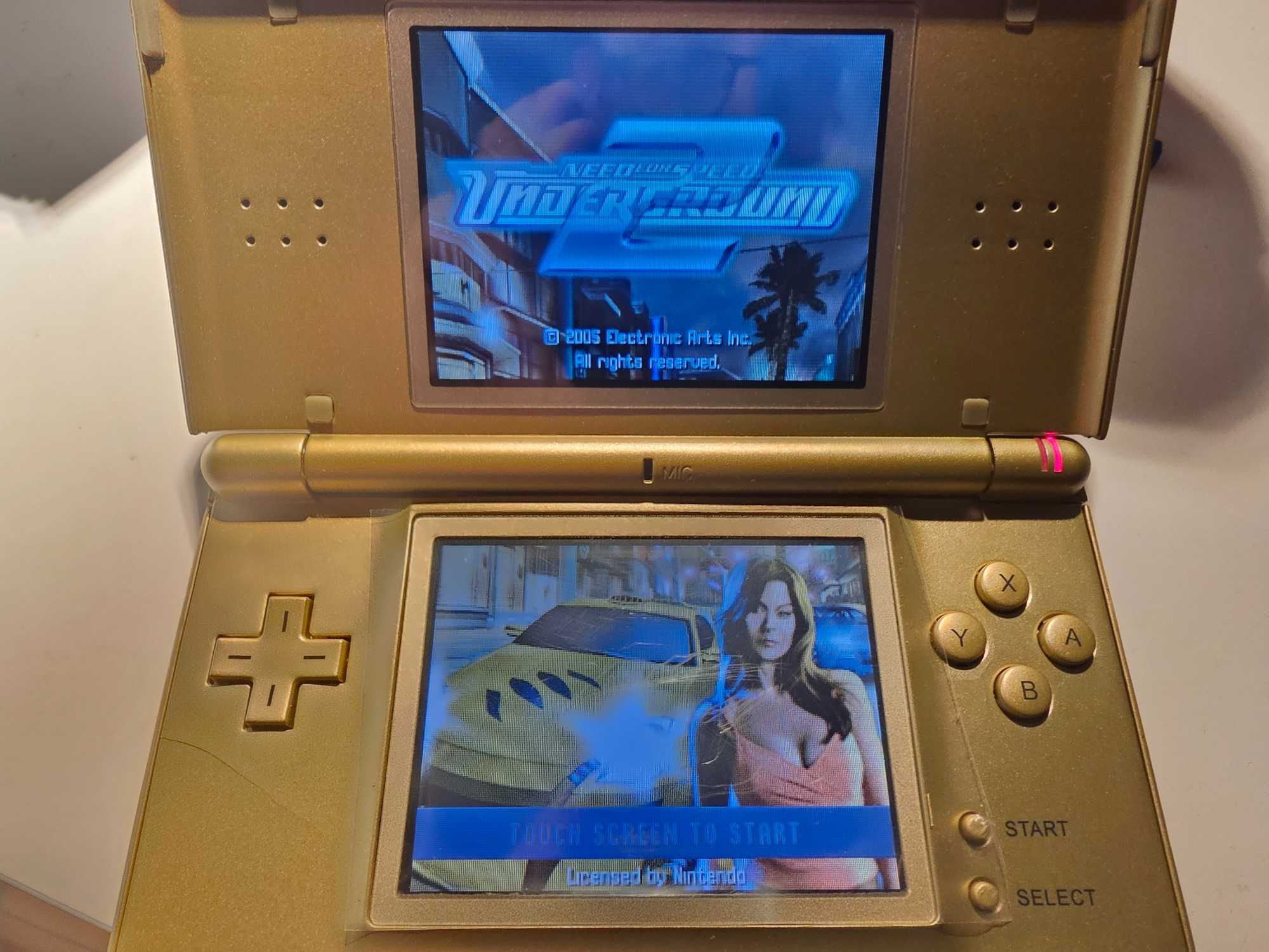 Nintendo DS LITE, złota, gold, konsola przenośna