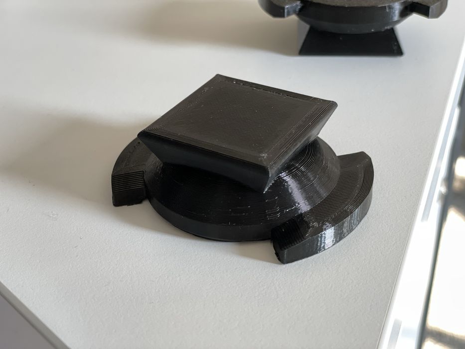 Szybkozłącze, głowica, mocowanie echosondy Toslon na statywie foto.