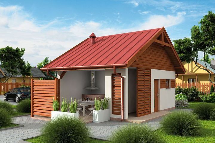 Projekt domu 35m altana