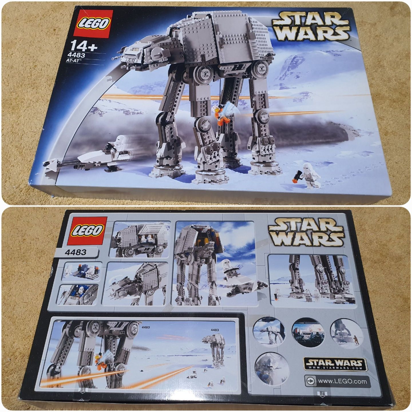 Lego Star Wars 4483 At-At Black Box z 2003r. Komplet!