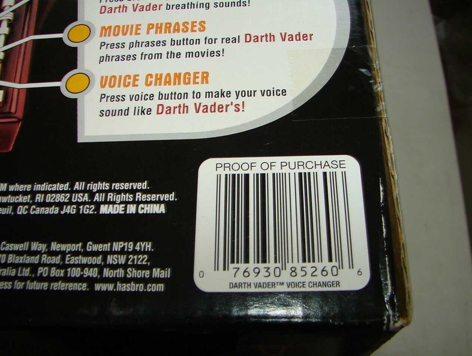 Шлем Дарт Вейдера с модуляцией голоса новый в упаковке
