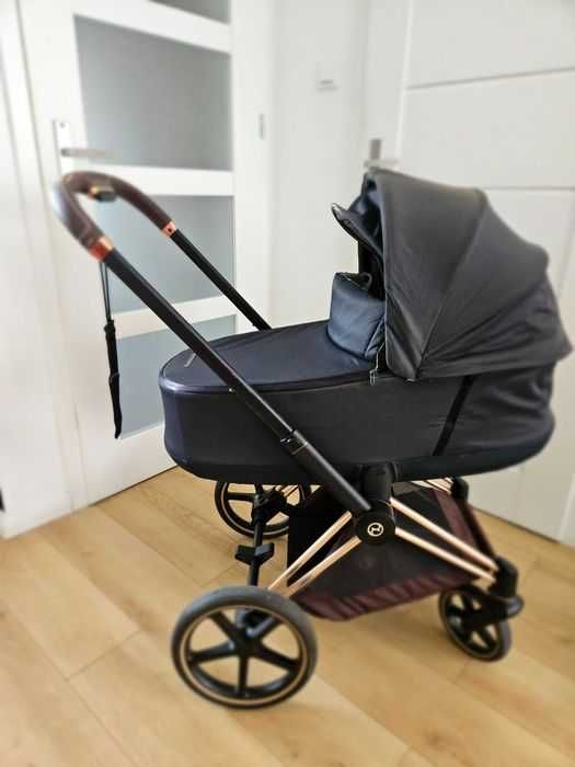Cybex Priam 2.0 w wersji Rose Gold – zestaw gondola + spacerówka