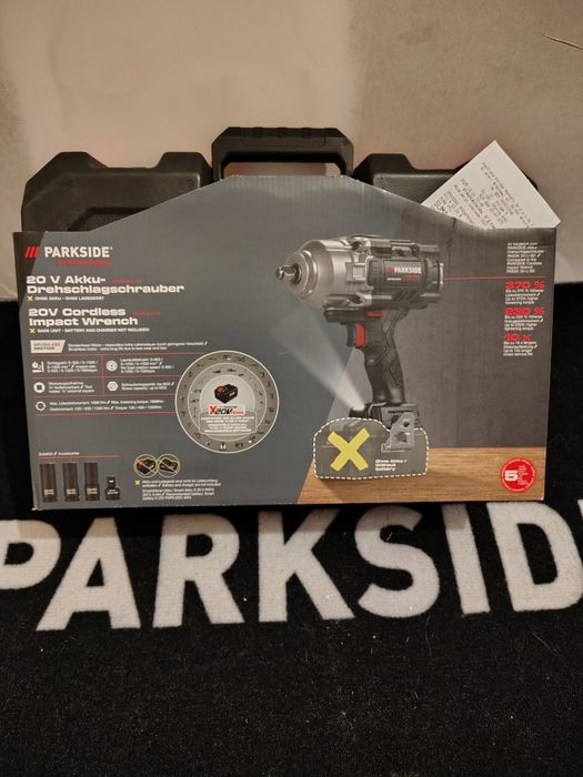 Parkside Performance klucz udarowy 20V nowy z paragonem walizka