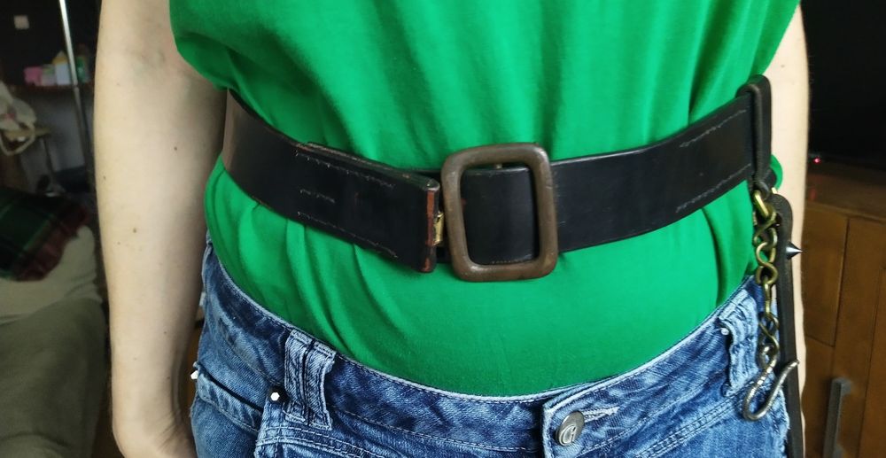 Klamra do pasa żołnierskiego prusy - artyleria do szabli mały Blucher