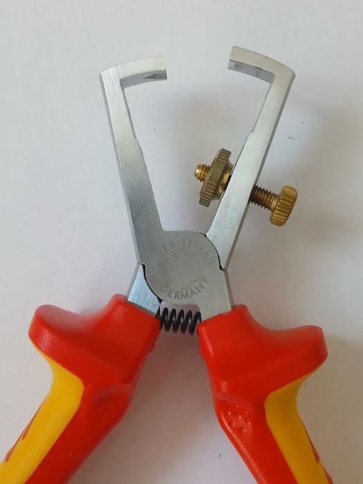 Szczypce Knipex do ściągania izolacji Ze sprężyną rozwierającą*orygina