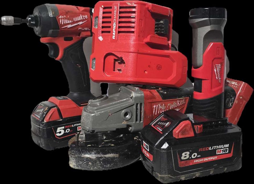 MILWAUKEE M18 FID3 Zakrętarka Szlifierka Lampa 5.0AH/8.0AH