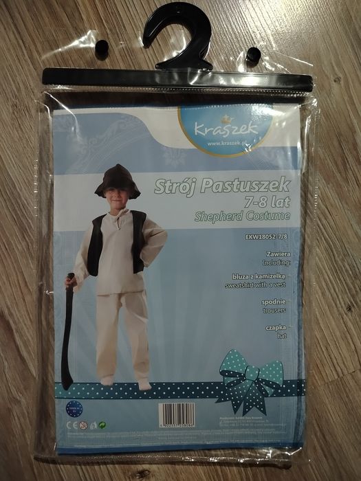 Nowy strój pastuszka pasterza jasełka
