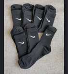 Nike Wysokie Czarne Skarpety 42-45(5 par)