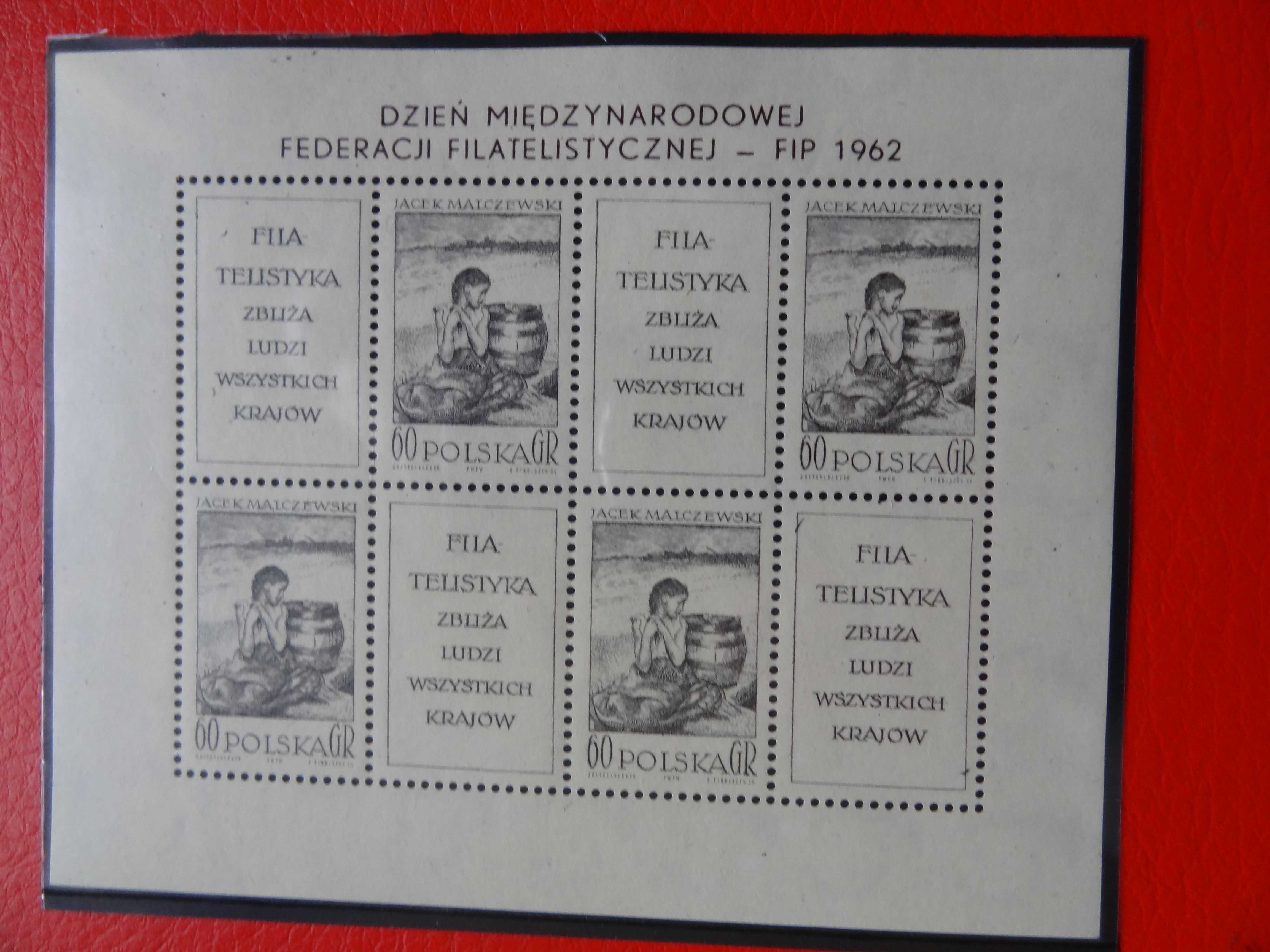 Znaczki pocztowe Polska Klaser jubileuszowy 1962-63