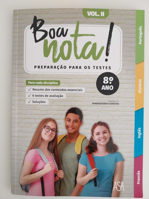 Boa Nota! - Preparação para os Testes  8°ano  VOL I e VOL II