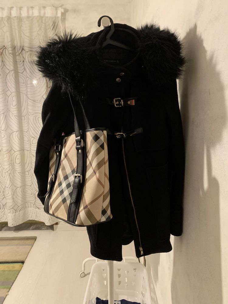 Vendo conjunto casaco preto Zara premium e tshirt