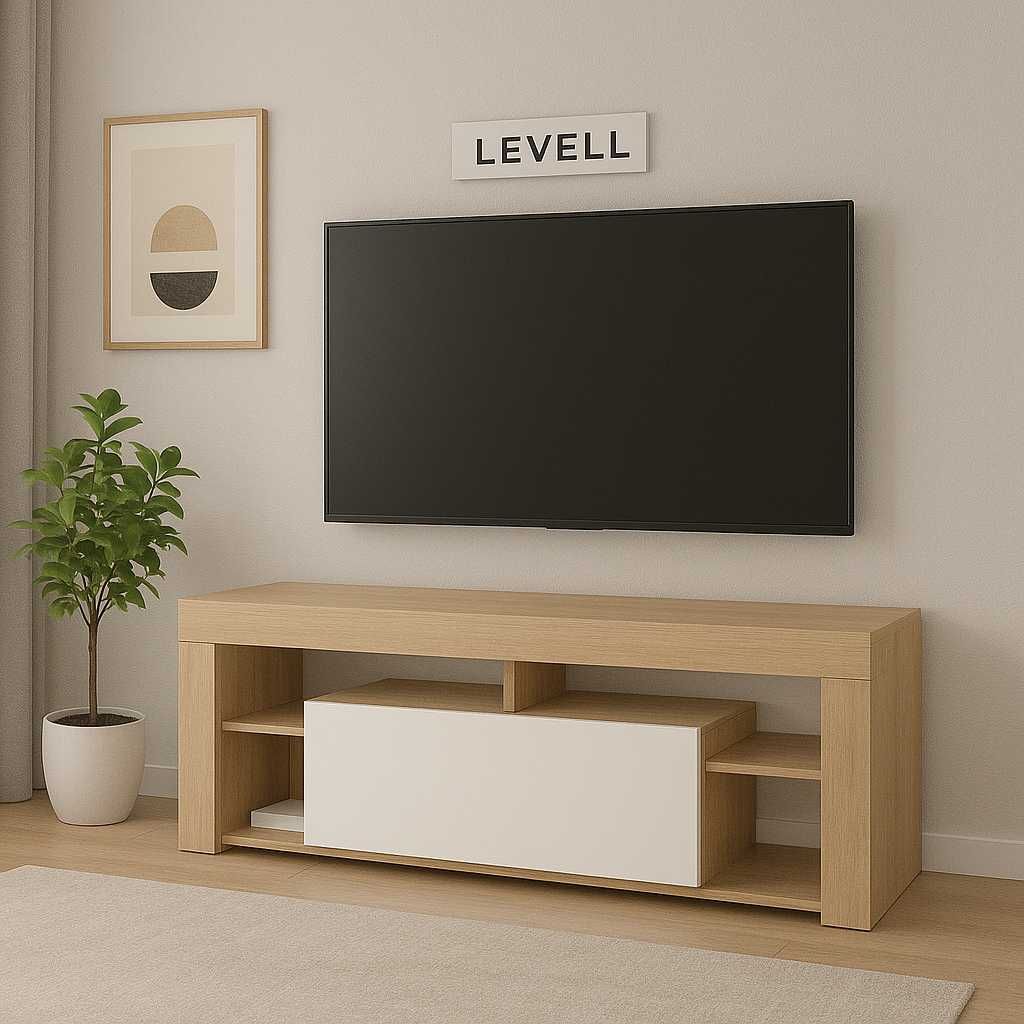 Тумба під ТВ Levell 140 см Сучасна, Стильнав НАЯВНОСТІ Швидка доставка