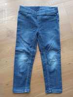 Jeansy/Dżinsowe legginsy/jegginsy/spodnie dla dziewczynki H&M roz 98
