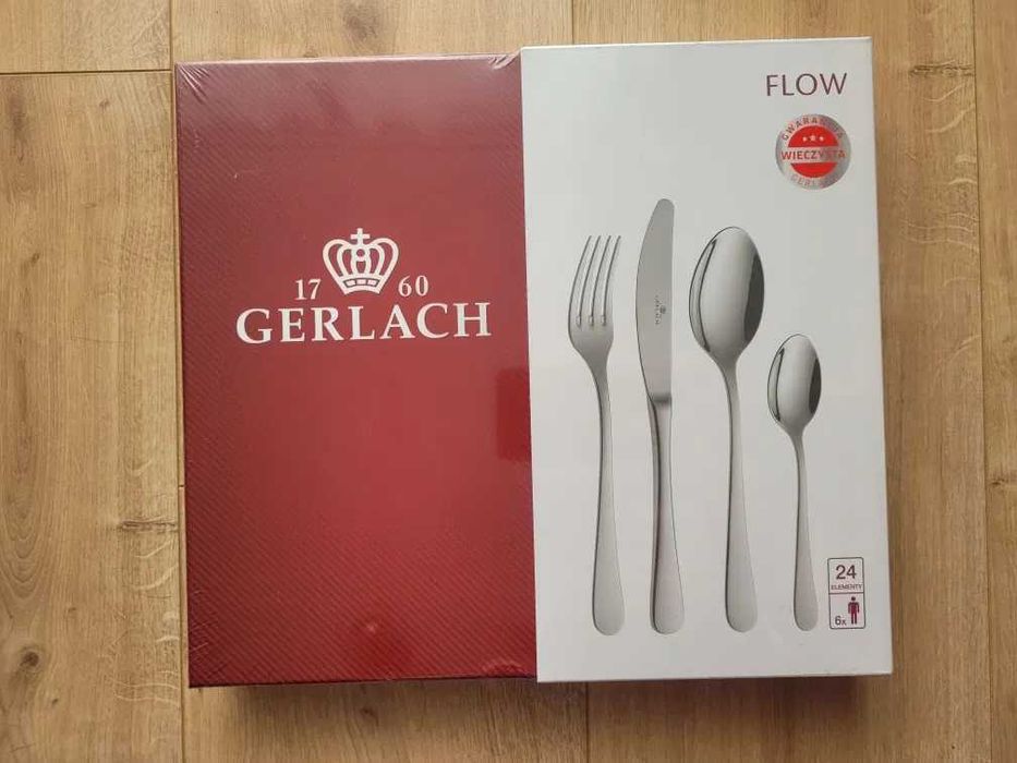 NOWY zestaw sztućców Gerlach Flow komplet 24 elementy