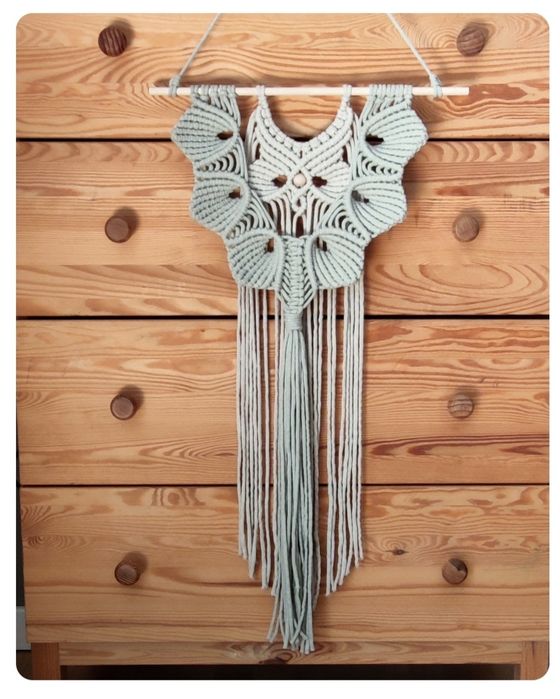 Makrama dekoracja ścienna handmade w stylu boho
