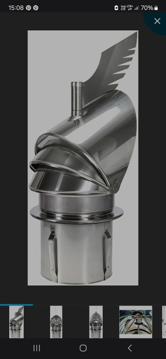 Nasada kominowa dragon strażak fi 200 na komin ceramiczny rotowent