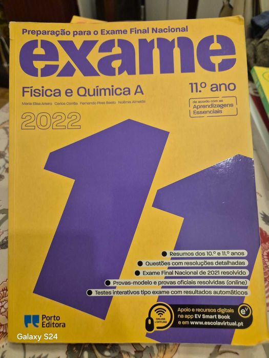 Livro Exame Física e Química A 11° ano Porto Editora