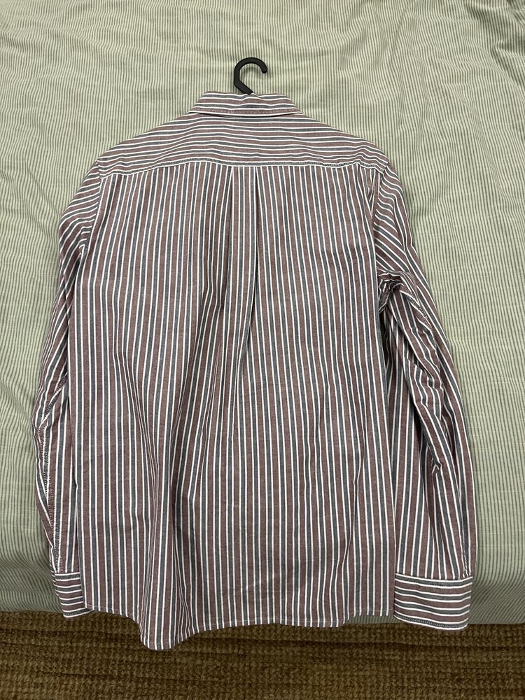 Camisa salmão riscas Pull&Bear