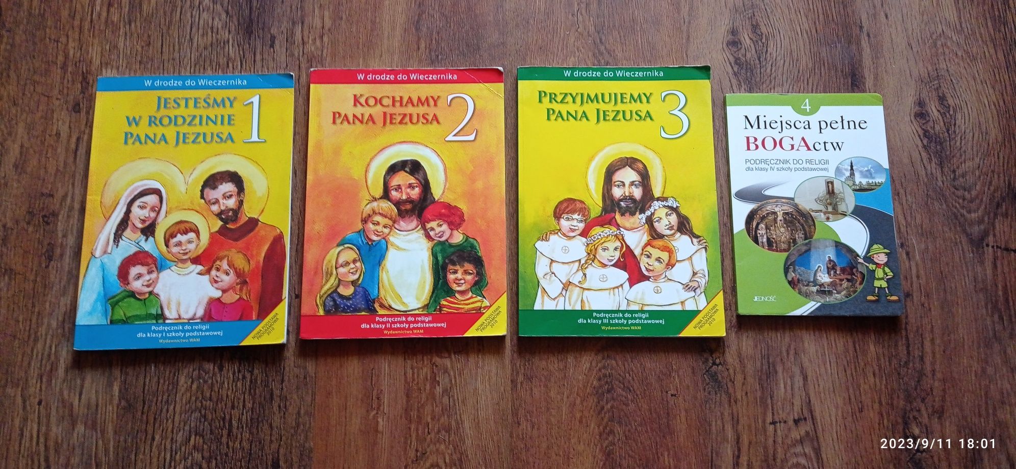 Książki do religii. Klasa 1,2,3,4.