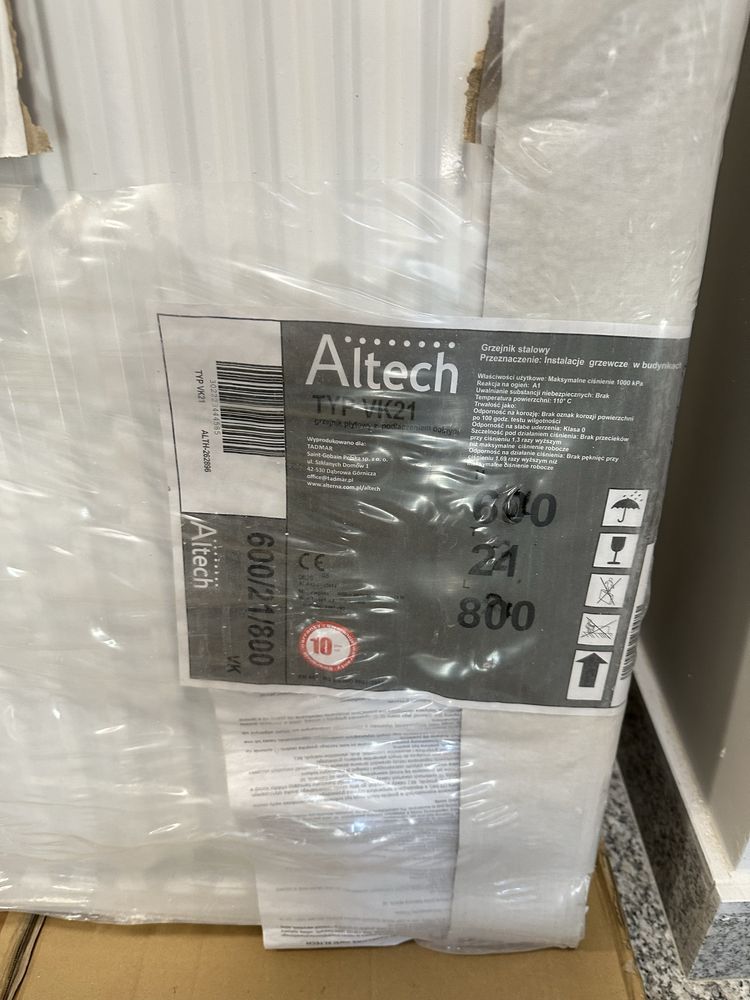 ALTECH PREMIUM Grzejnik płytowy 600x800 moc 1076W