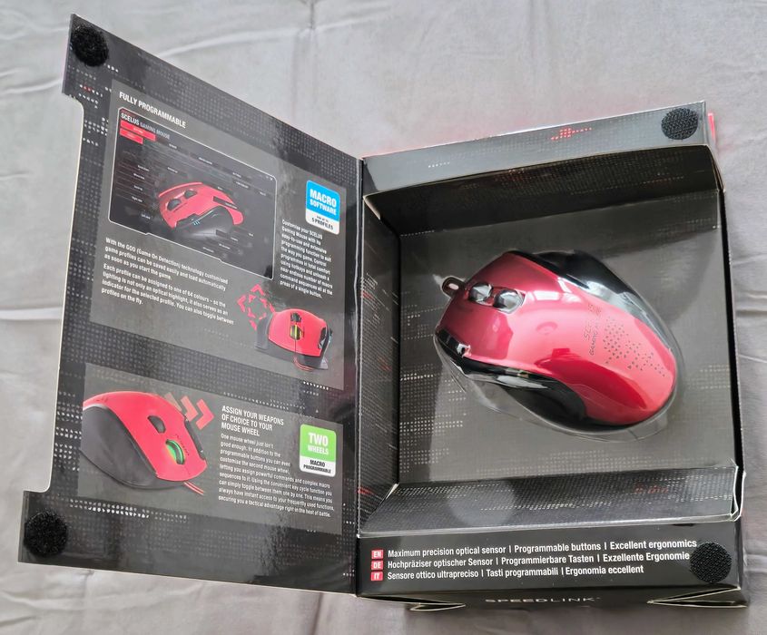 Speedlink SCELUS Gaming Mouse, NOVO, embalagem por abrir