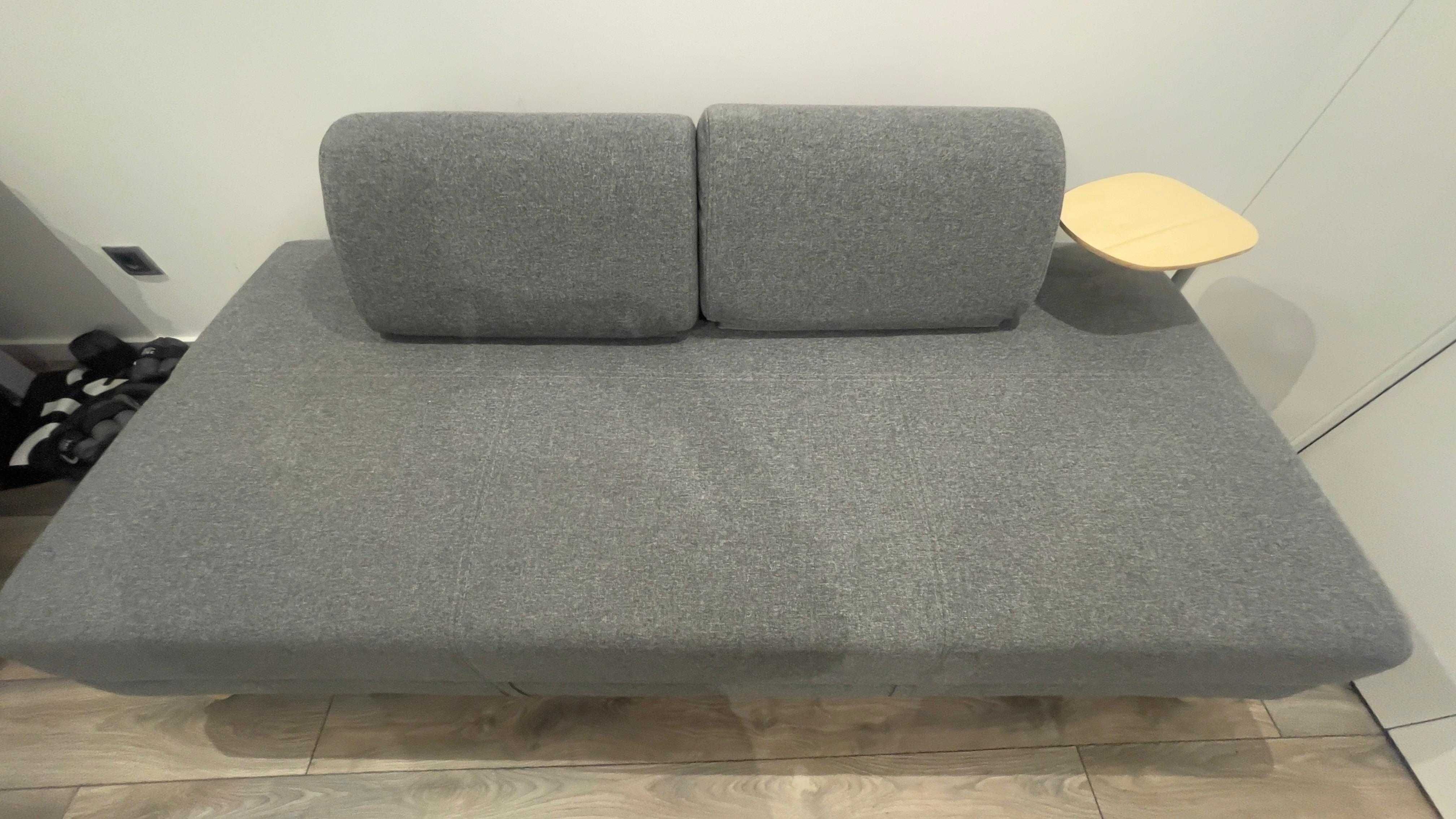 Sofá cama FLOTTEBO com mesa cinza / preto