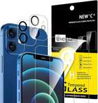 Szkło hartowane na wyświetlacz 2szt i aparat 2szt iPhone 12 New'c B813