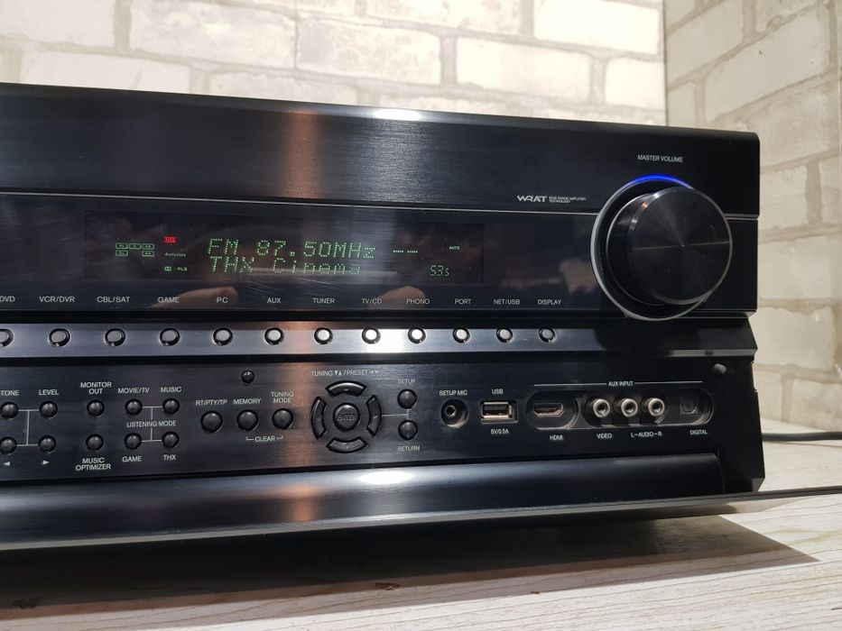 7.2 AV ресивер ONKYO TX-NR 808,*7x180 Вт,HDMI, LAN,3D, USB, б/у