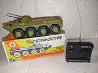 БТР бронетранспортер ГНОМ 3 радиоуправляемая игрушка из СССР
