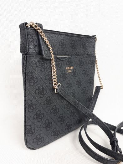 Torebka listonoszka GUESS grafitpwa monogram torba