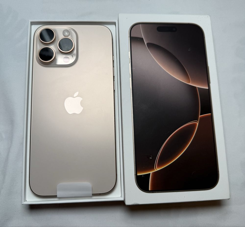 Продам iPhone 16 Pro Max 1 tb Desert стан esim r-sim