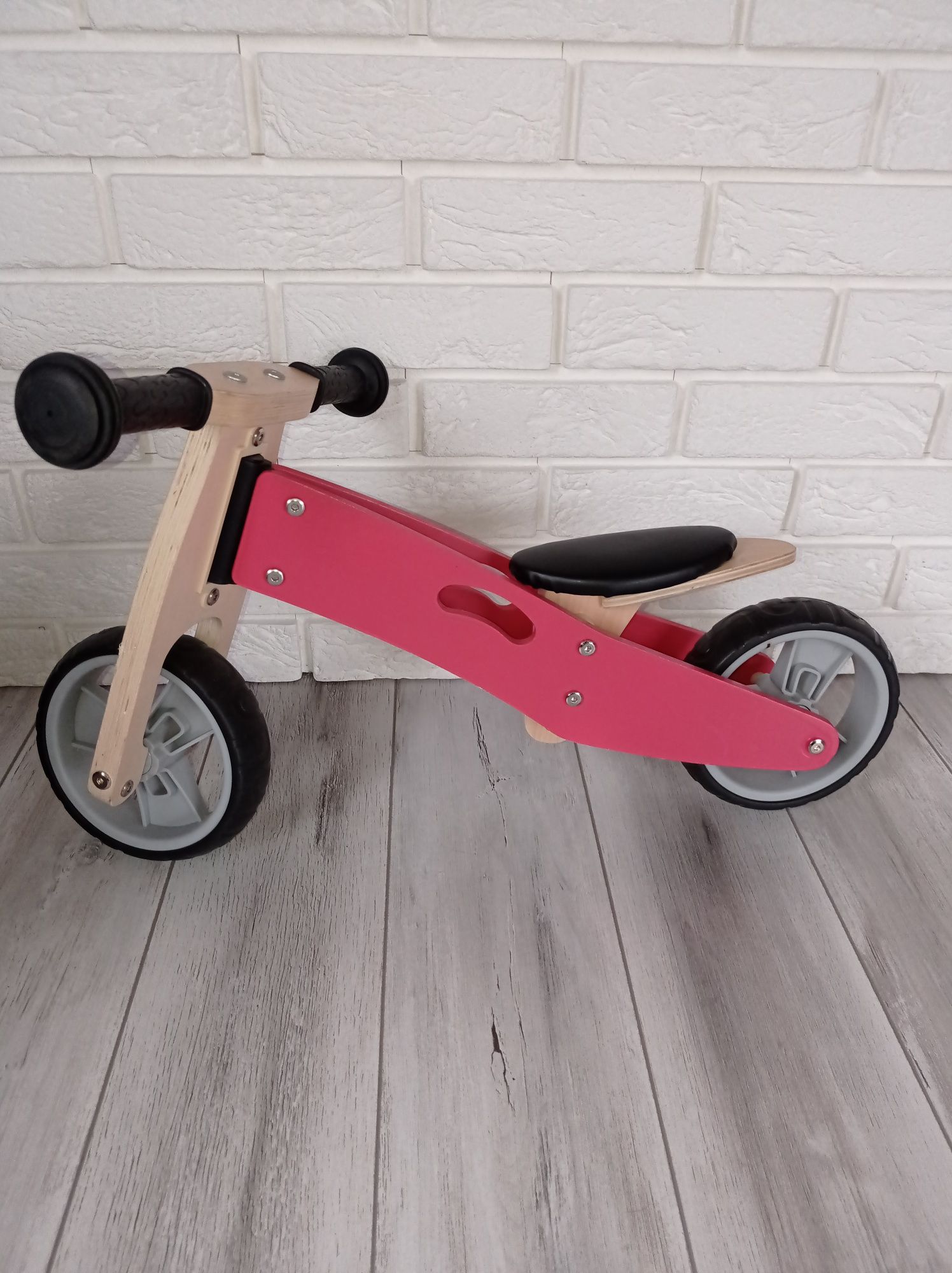 Rowerek biegowy, trzykołowy ,drewniany ecotoys 2 in 1
