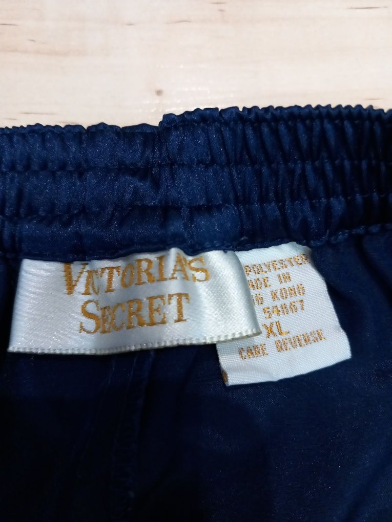 Spodnie piżamowe Viktoria's Secret rozm.XL, satynowe ,