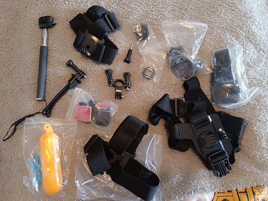 Zestaw akcesoriów do GoPro/kamer sportowych