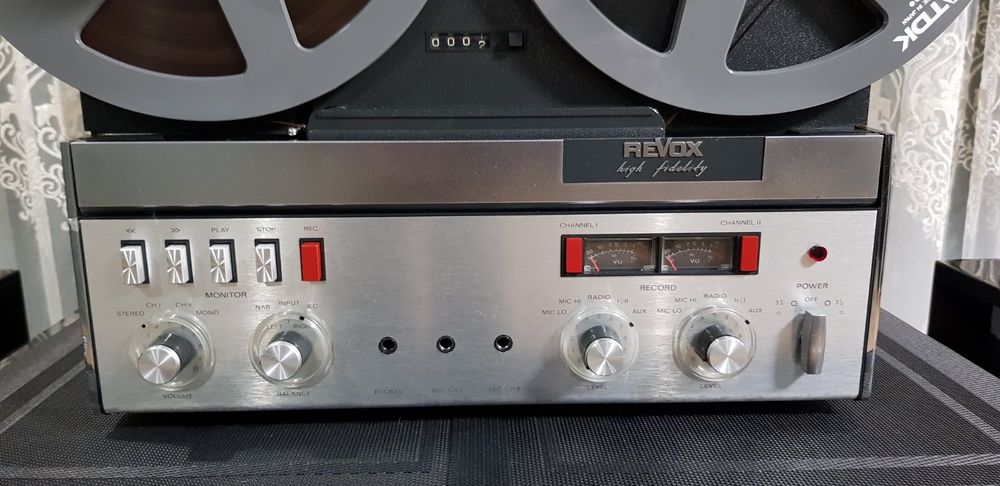 Revox A-77 сквозной канал 19-38 скорость толстый тонвал