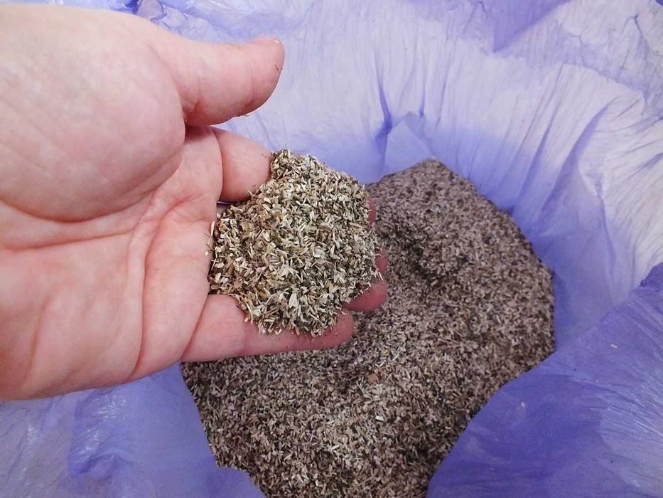 Podłoże jadalne Ściółka Słoma kon drobno mielona 20L Agama, Żółw,Gekon