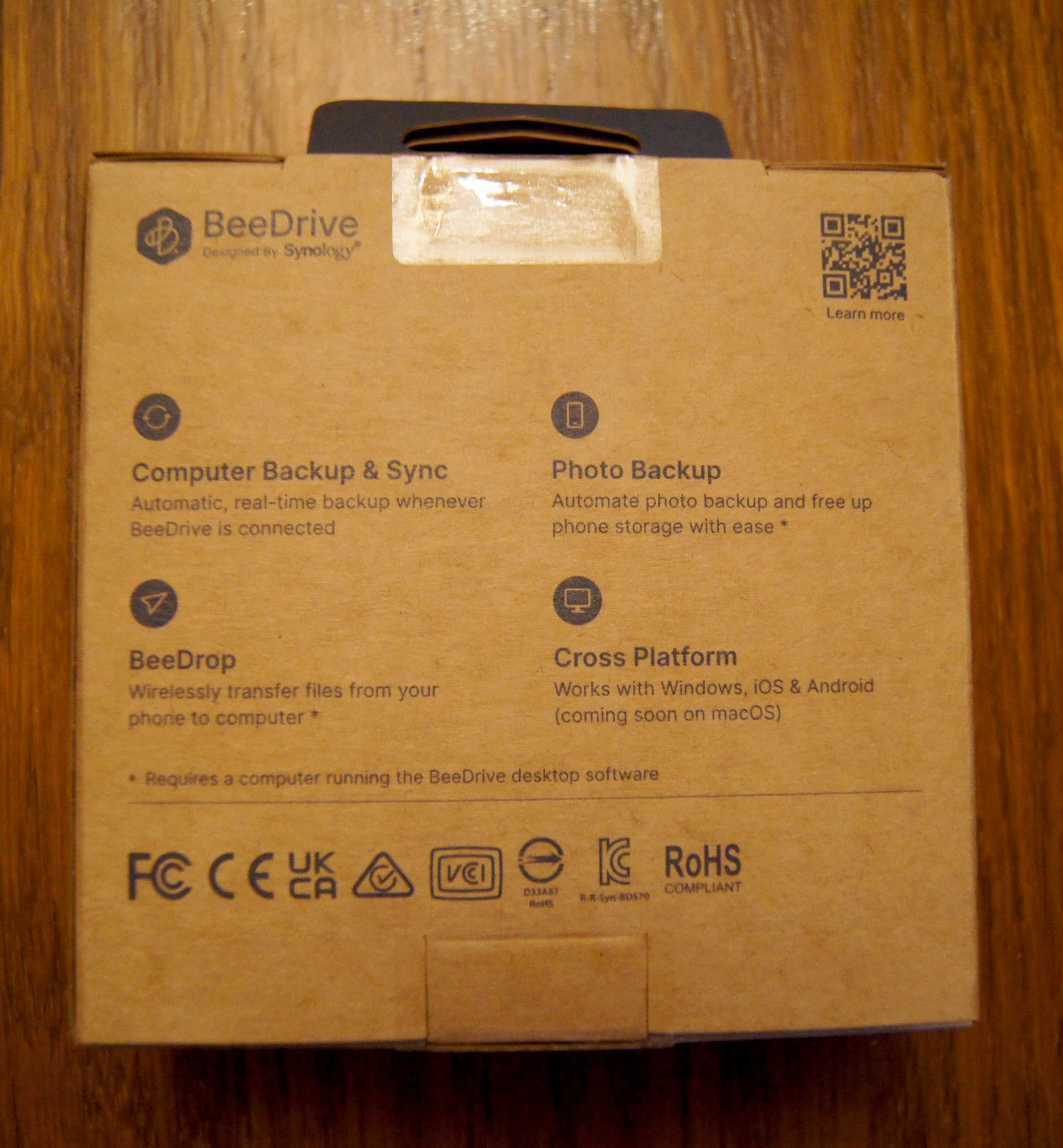 Dysk SSD Synology BeeDrive BDS70-1T Personal backup hub 1TB USB-C