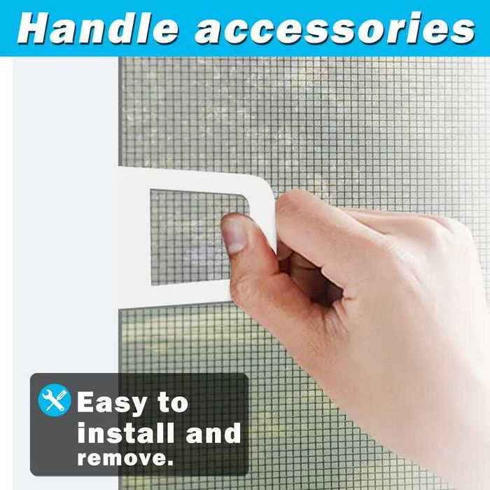 Ekran przeciwkomarowy na okno z ramką aluminiową moskitiera 80X100cm