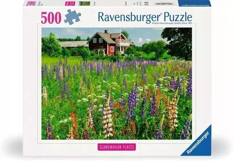 Puzzle 500 Łąka w Szwecji. Ravensburger