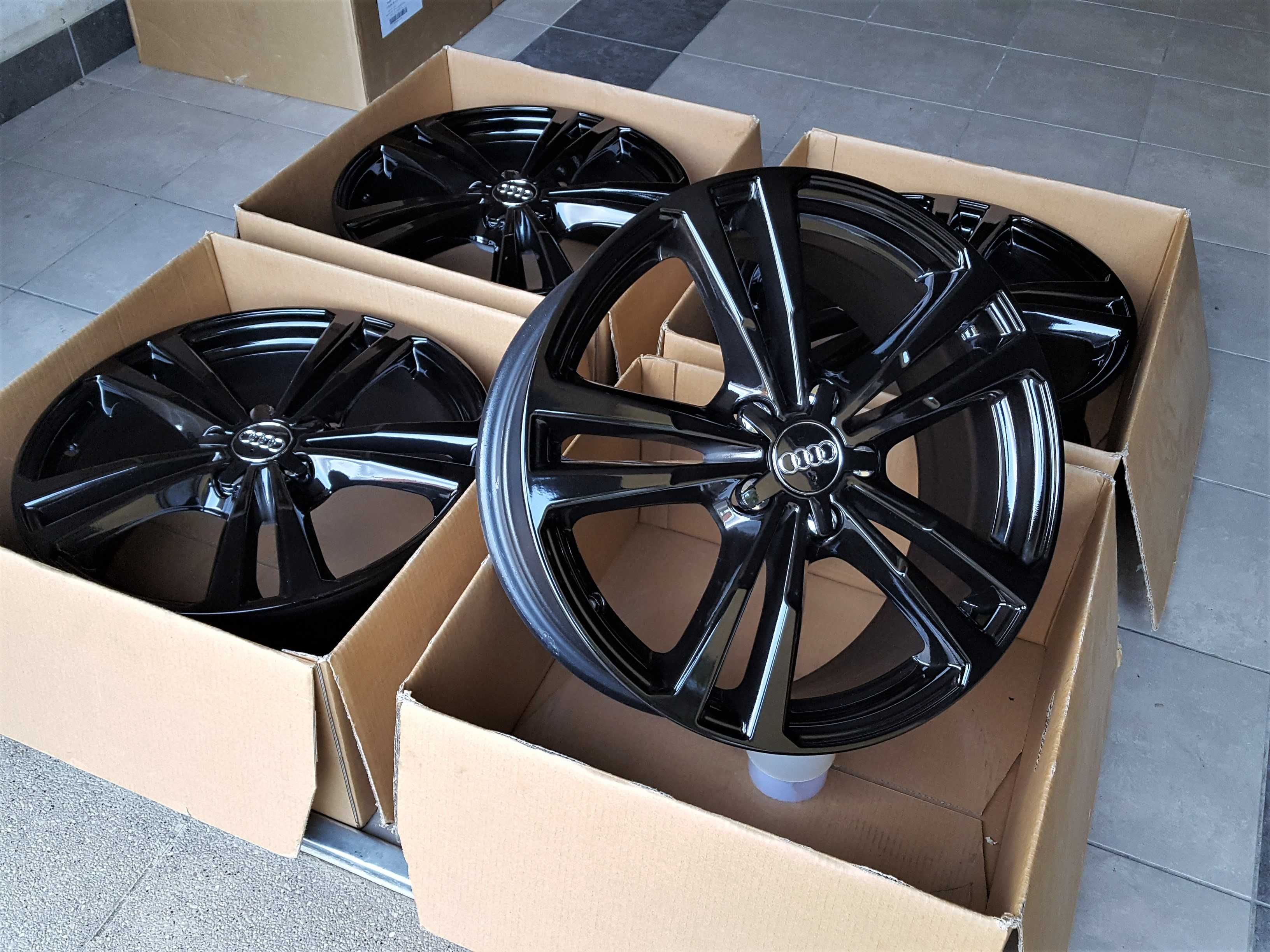 Alufelgi 18 5x112 Audi A3 8P 8V A4 B6 B7 A6 C5 C6 Q2 Q3 8V0 Czarne 47#
