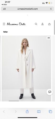 Продам пальто massimo dutti L 5200 грн белое