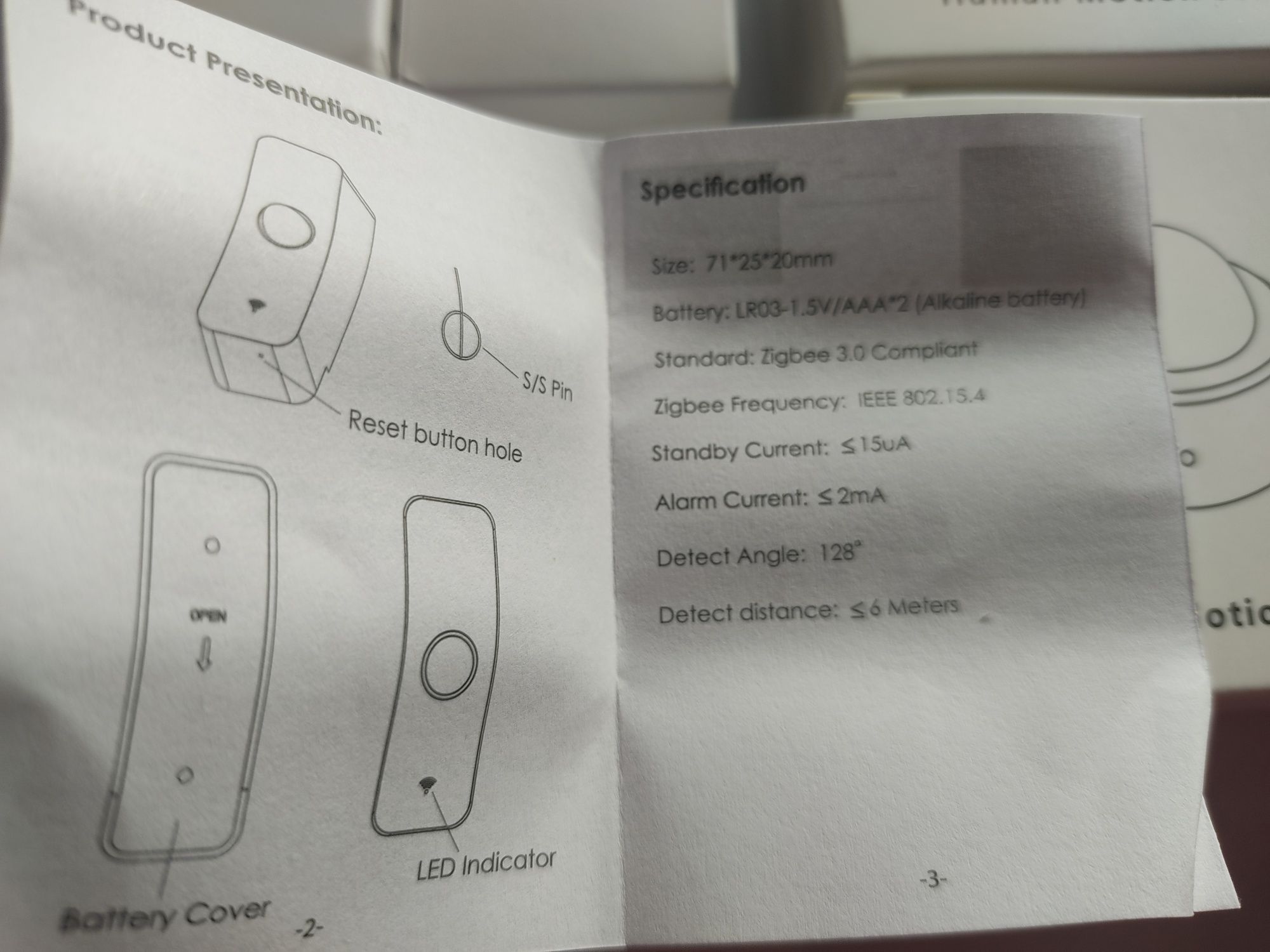 Czujnik ruchu Zigbee PIR Tuya Smart life Sonoff