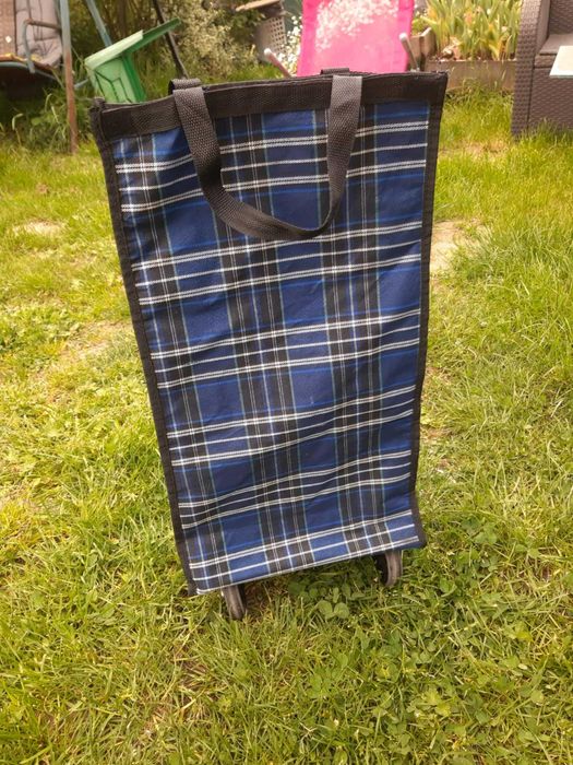 Wózek na zakupy na kółkach i Torba na zakupy składana na kółkach