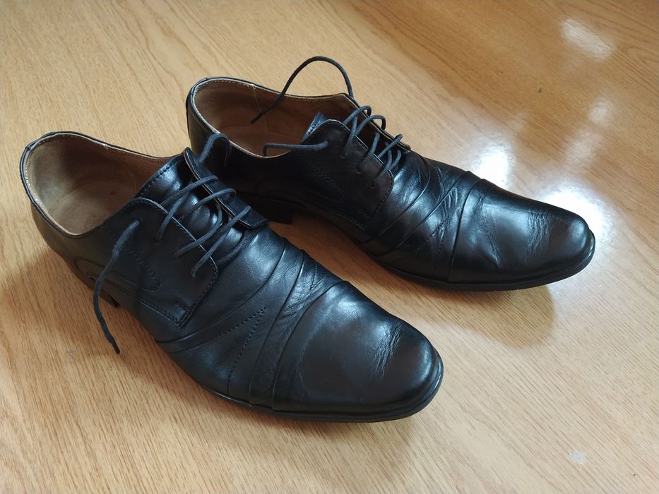 Buty męskie czarne wizytowe