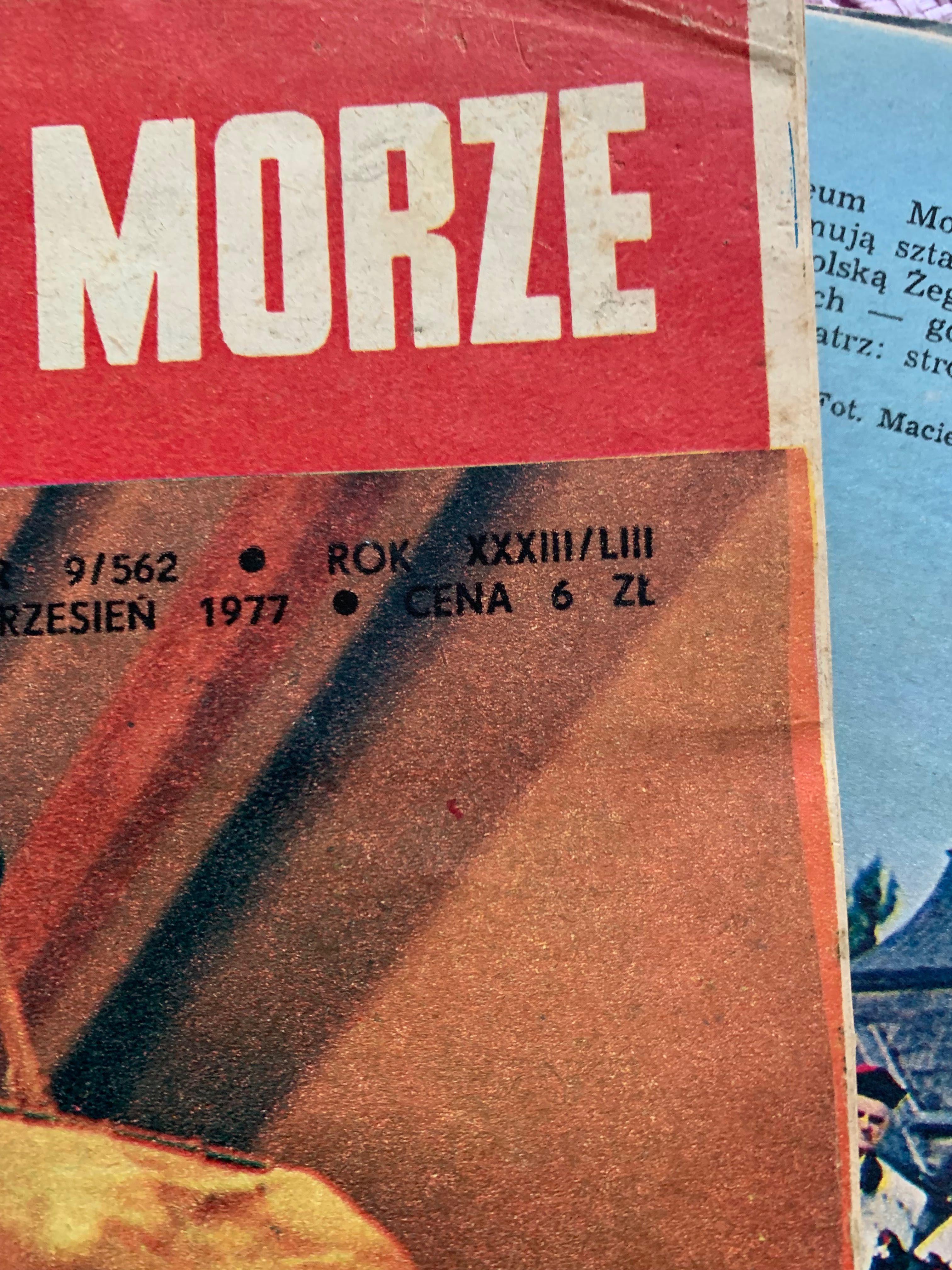 Miesięcznik Morze lata 1970 10 sztuk