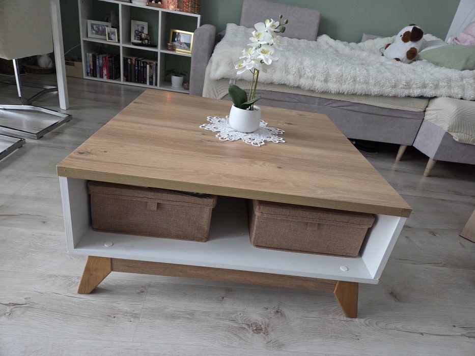 Stolik kawowy 80x80x39 skandynawski