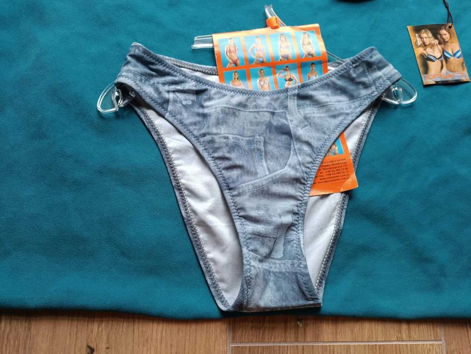 Strój kąpielowy dwuczęściowy nowy z metkami, młodzieżowy- XS/S-"Only7"