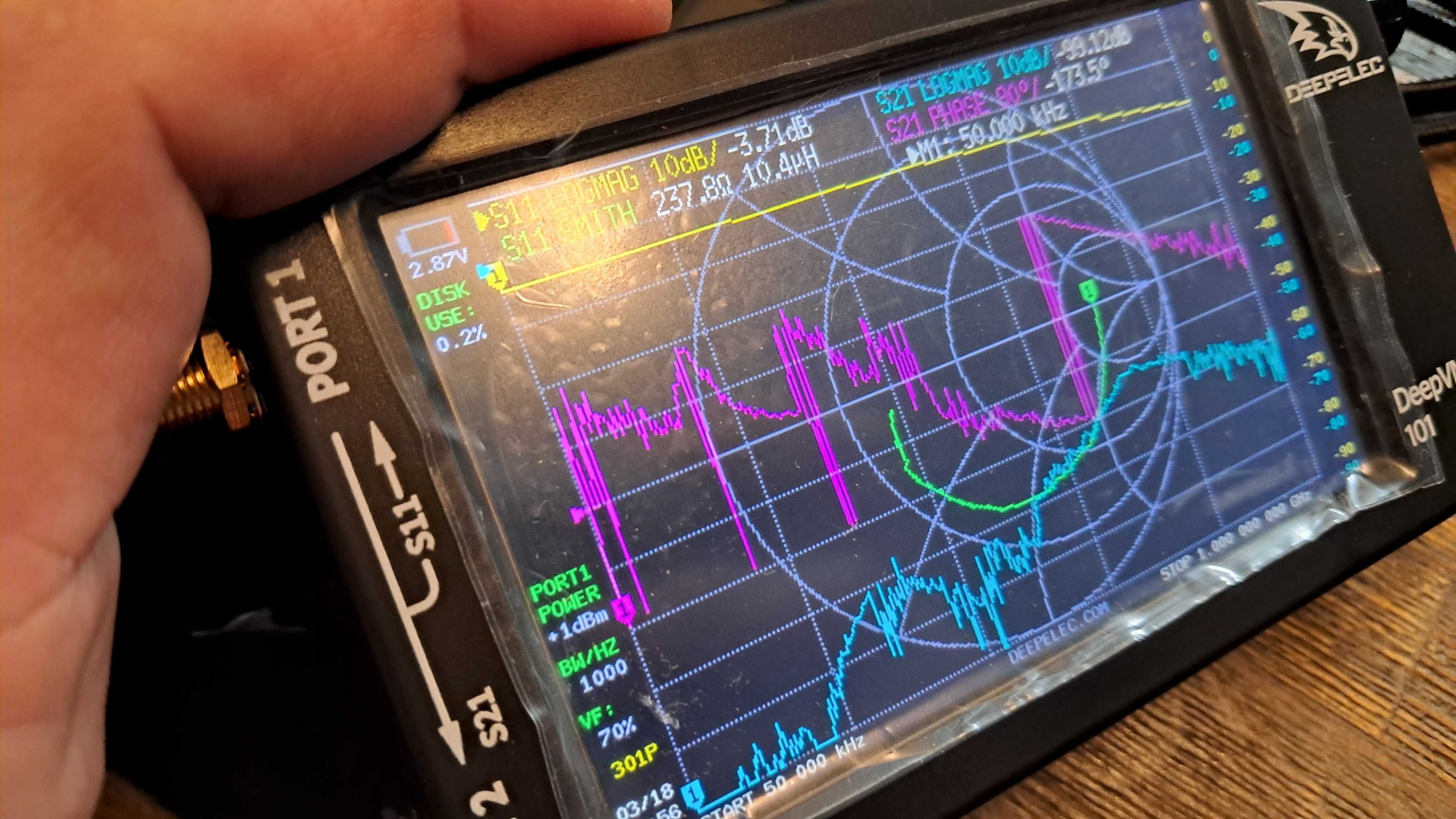 DeepVNA 101 analizator sieci wektorowej 10kHz - 1,5GHz DEEPELEC