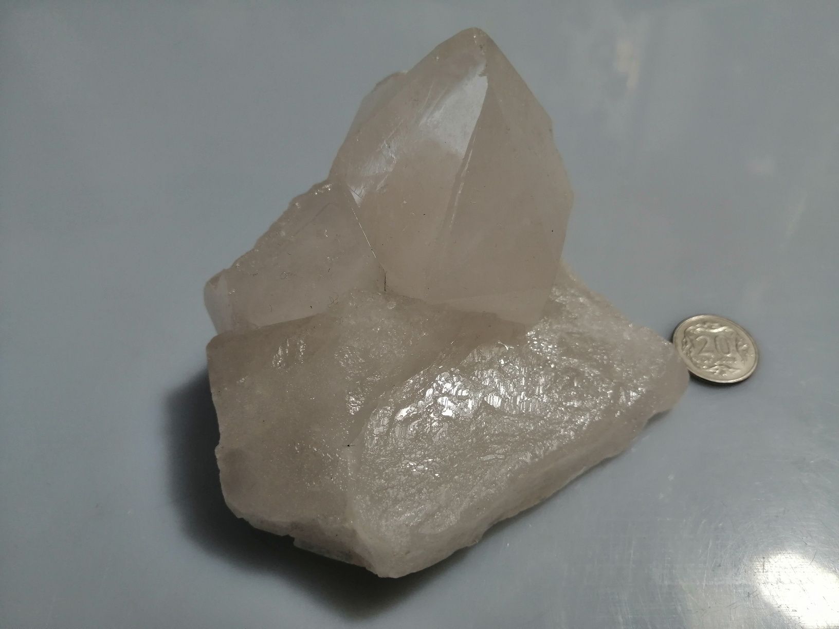 Naturalny kamień Kryształ Górski w formie monokryształu czysty nr 5